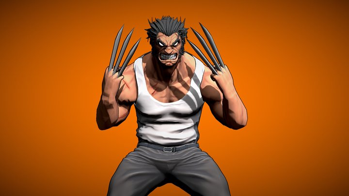 Wolverine Comic Inspired 3D Model