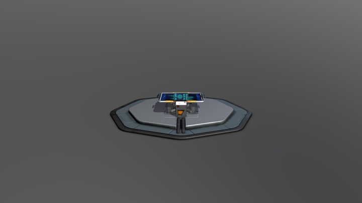 Sci-Fi Table 3D Model