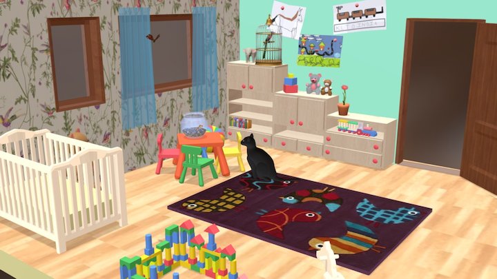 Living Things in the Nursery 3D Model