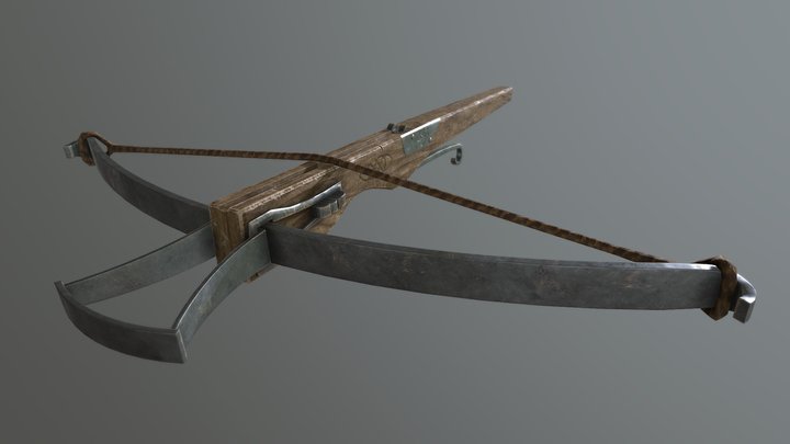 Medieval Crossbow (Game Model) – Modello 3D gratuito STL