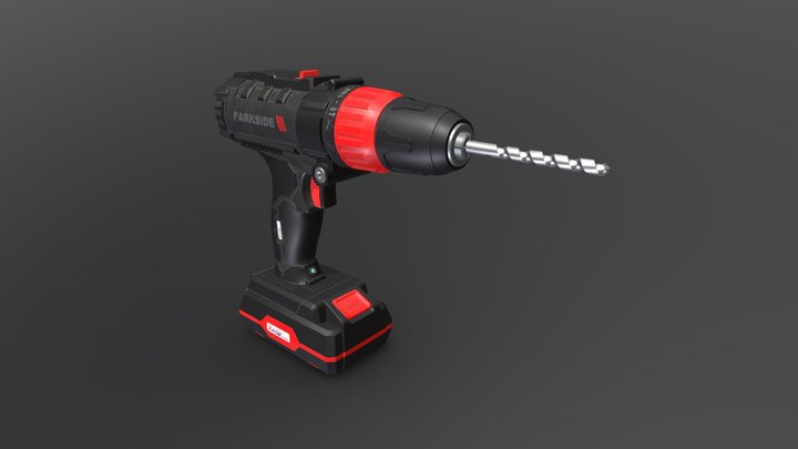 Black Drill 3D Model