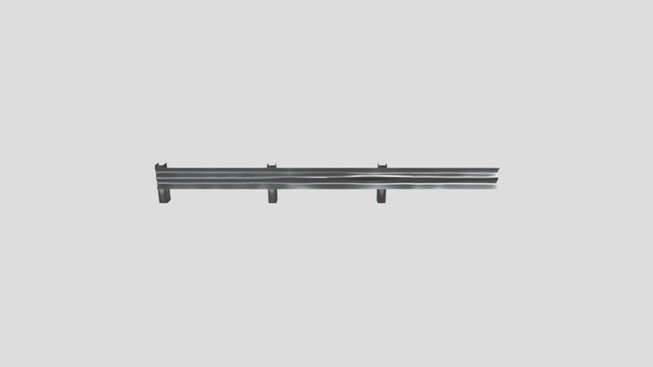 Guardrail / CrashBarrier 3D Model