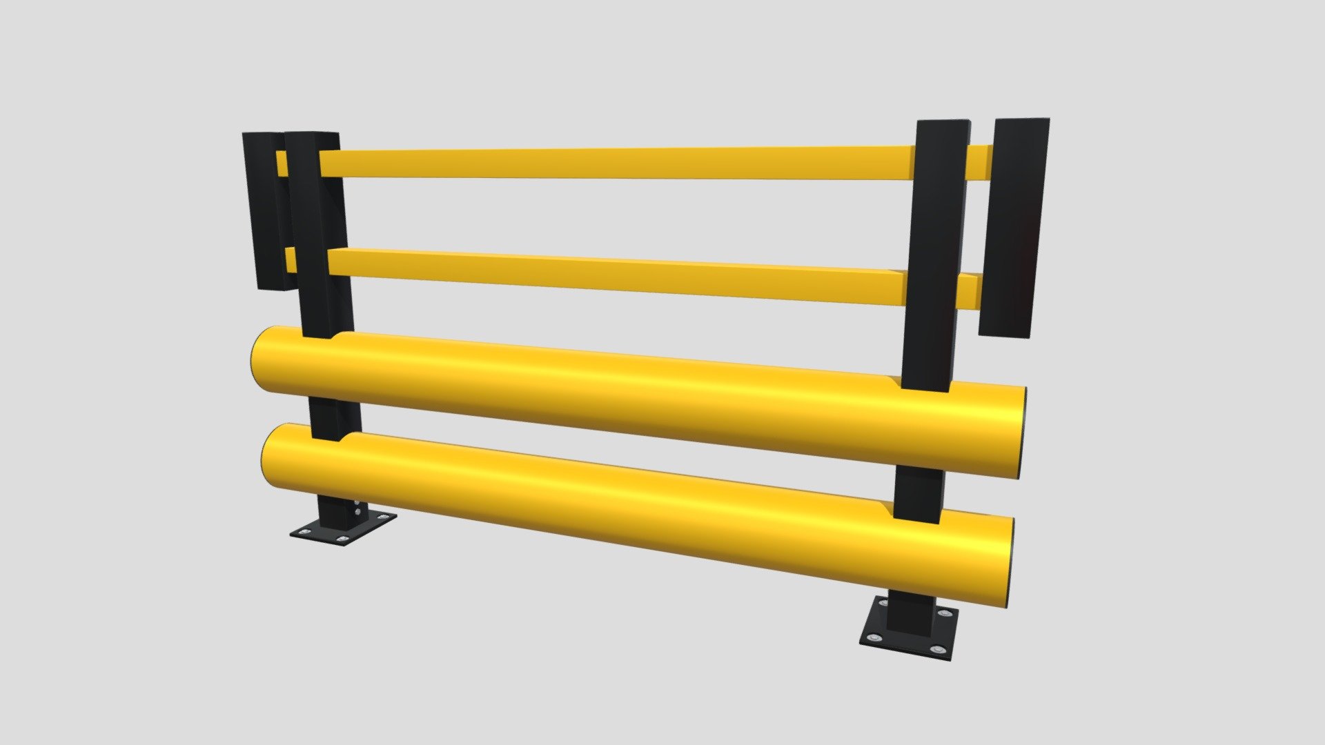 Double Bumper Pedestrian Rail - 3D model by PolishedRock [697c373 ...