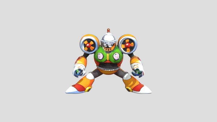Wind Man 3D Model