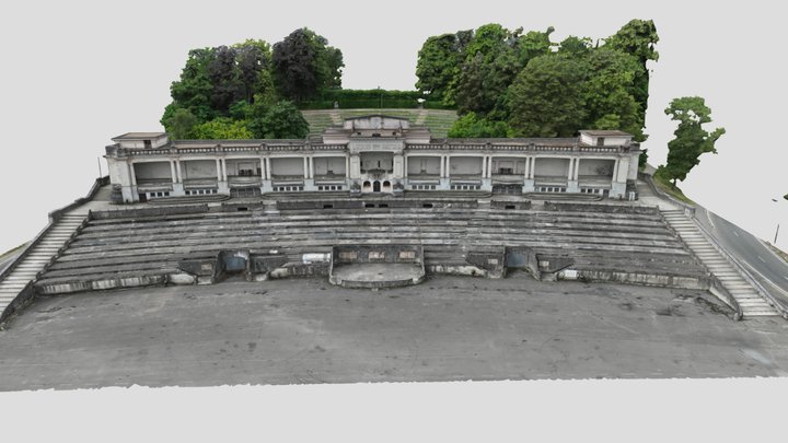 Stade des jeux & Théâtre de Verdure (Namur, Bel) 3D Model