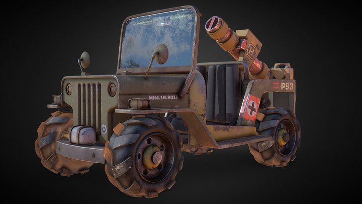 Metal Slug Jeep 3D Model