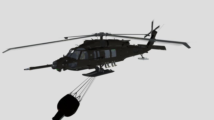 UH-60M Blackhawk – Modello 3D gratuito STL