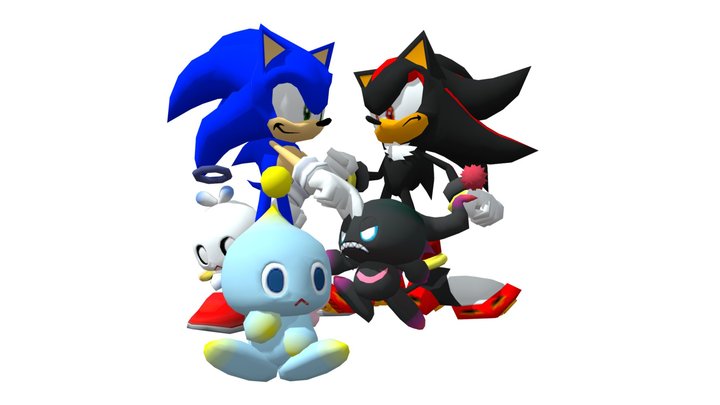 Sonic Adventure 2 artwork remake 3D Model