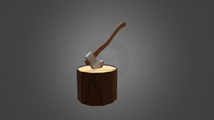 Fantasy Camp - Axe Model 3D Model