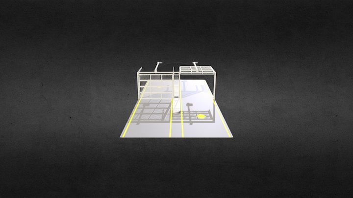 FDC StrongWeld Sectional Parking Gates 3D Model