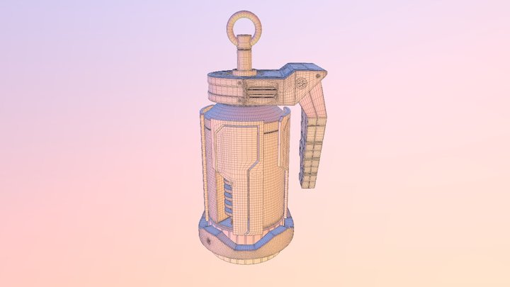 Grenade Reto Mayo8 Sketchfab 3D Model