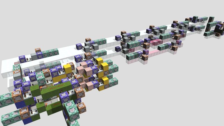 Minecraft semi-complicated logic gates 3D Model
