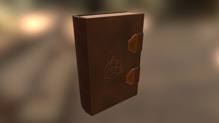 Book (leather-bound) 3D Model