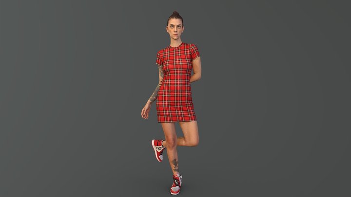Nike Girl 3D Model