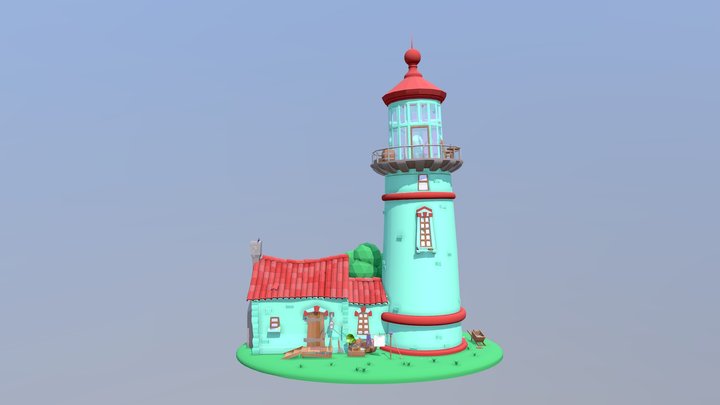Joe's Lighthouse. Find Joe! [Game] 3D Model