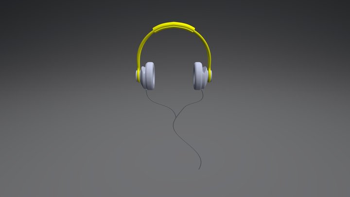 Headphones Speakers 3D Model