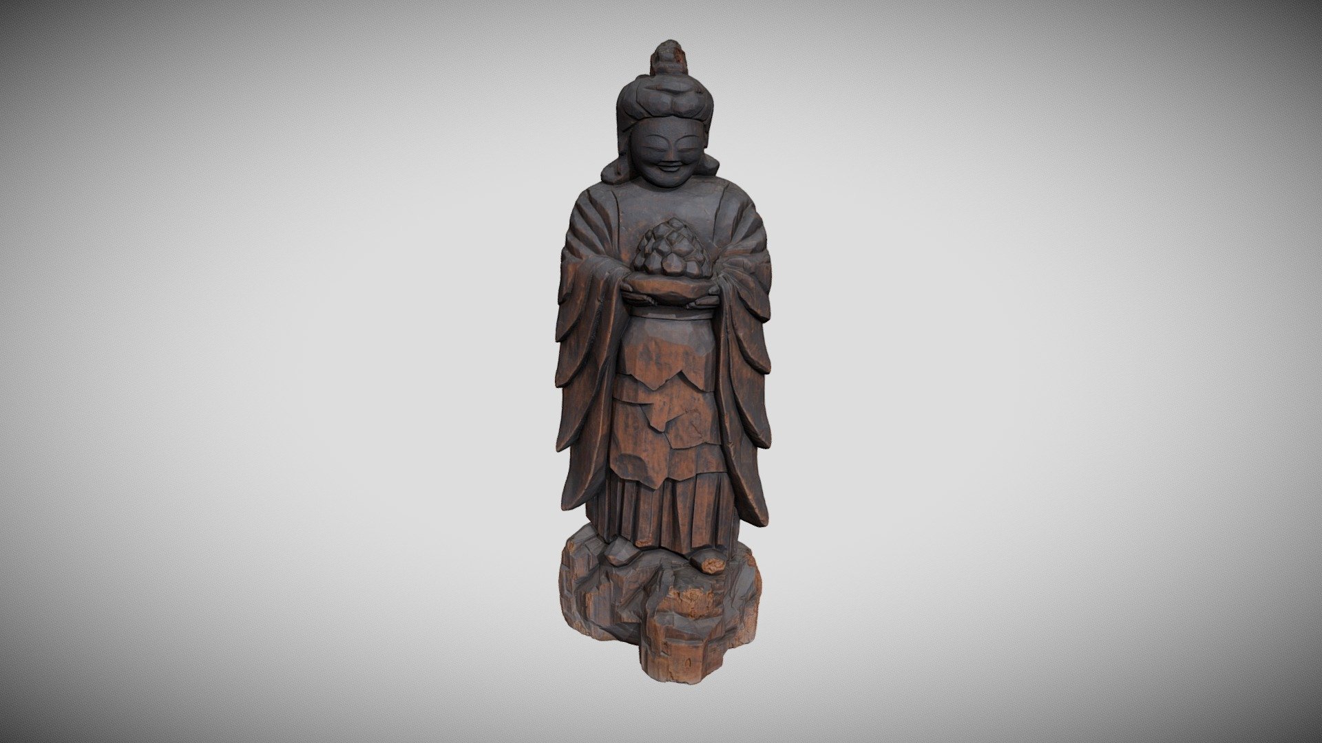 円空作仏像群（鬼子母神像） - 3D model by bunkadenshoka [6986c75] - Sketchfab