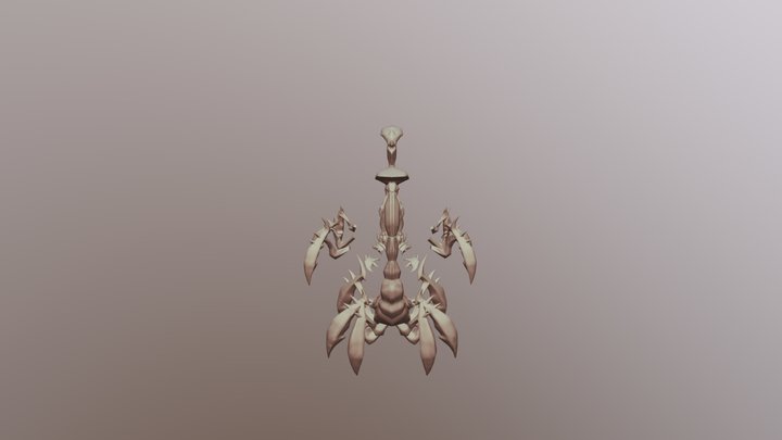 scorpion headphone stand 3D Model