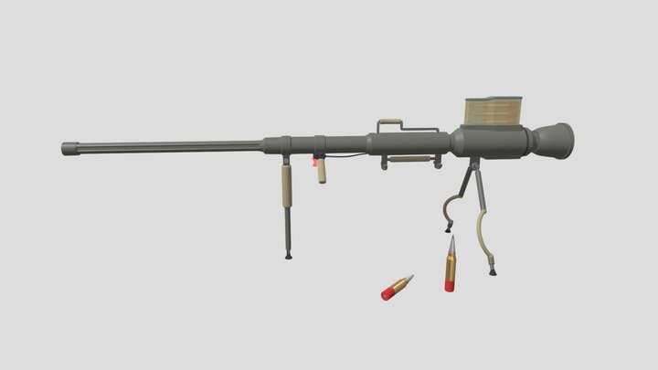recoiless rifle 3D Model