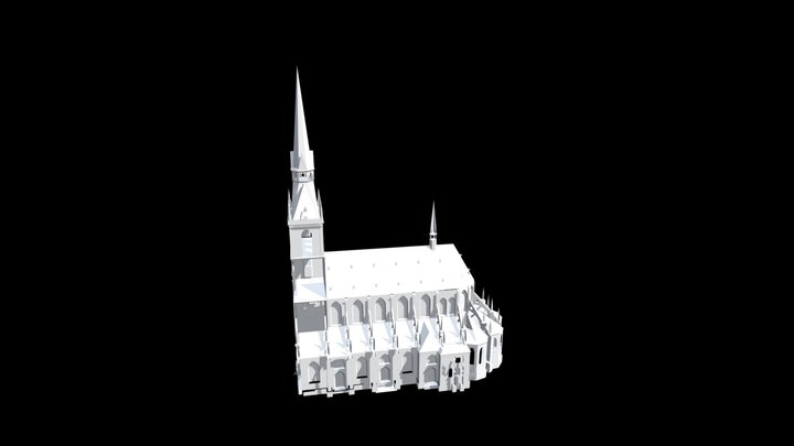 Andreaskirche bis 1945 3D Model