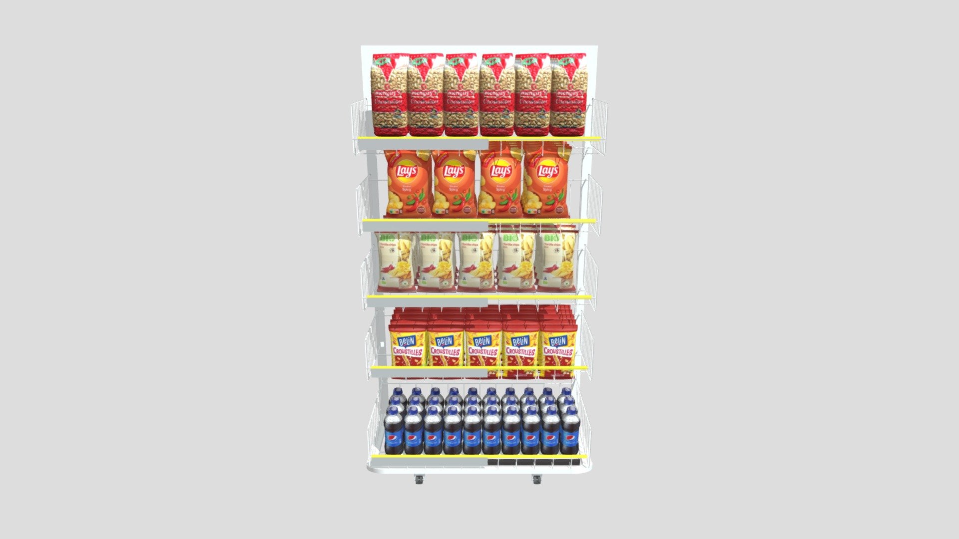 planogram POSM store concept for FMCG - Buy Royalty Free 3D model by ...