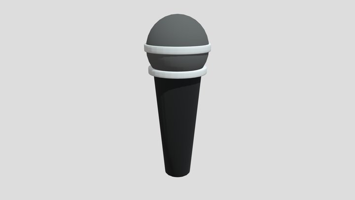 Hand Microphone 3D Model