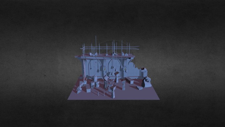 Warhammer 40k Diorama 3D Model