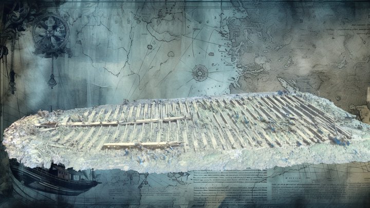 Galloo Island Wreck 3D Model