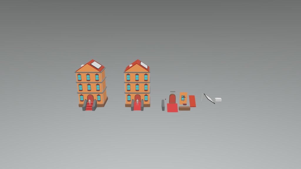 House model (low-poly and high-poly) - 3D model by johneveritt93 ...