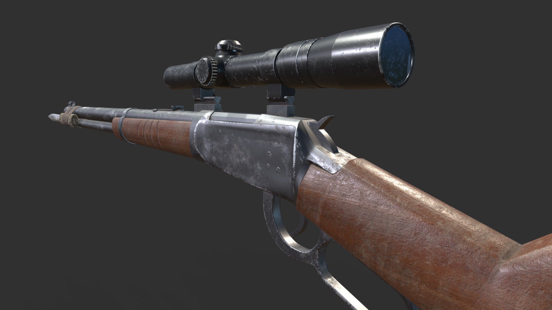 Winchester Rifle - 3D model by Josh_MIller [69909f4] - Sketchfab