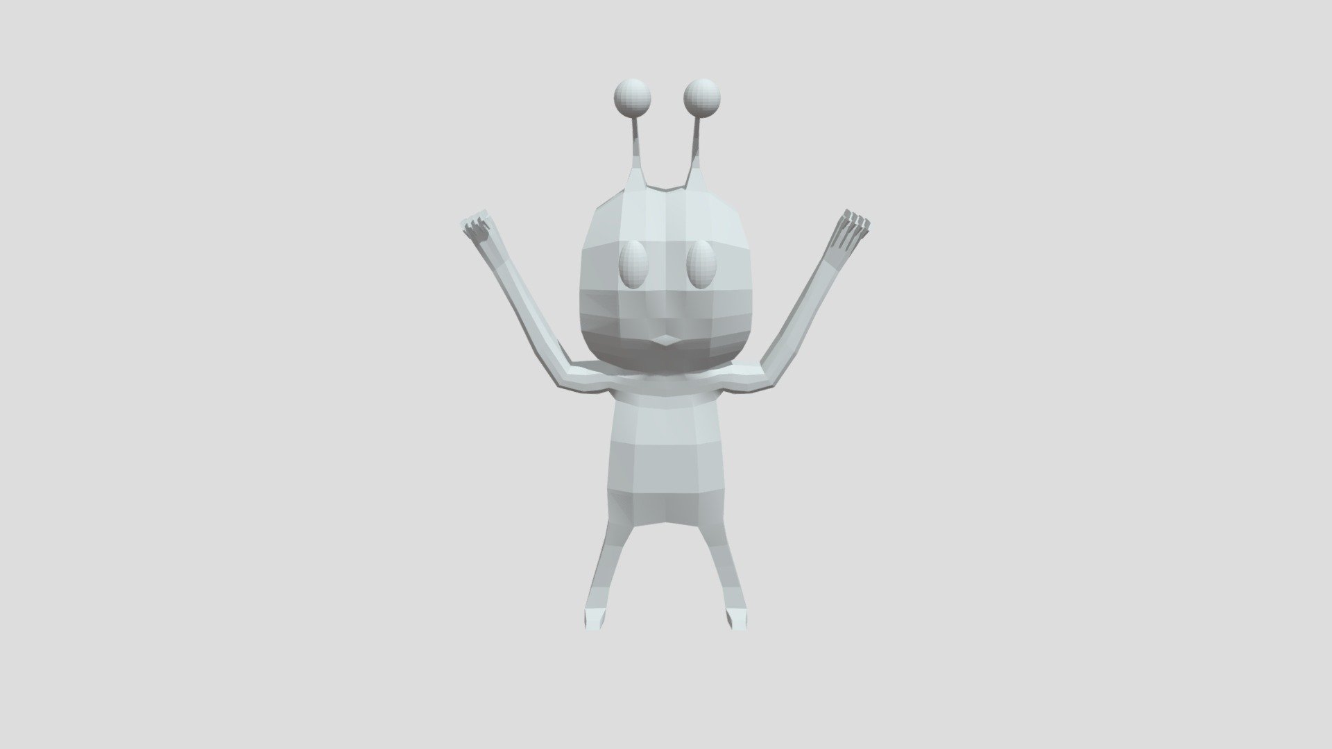 Alien Low Poly - 3D model by Andrew.Dunlap [69911c3] - Sketchfab