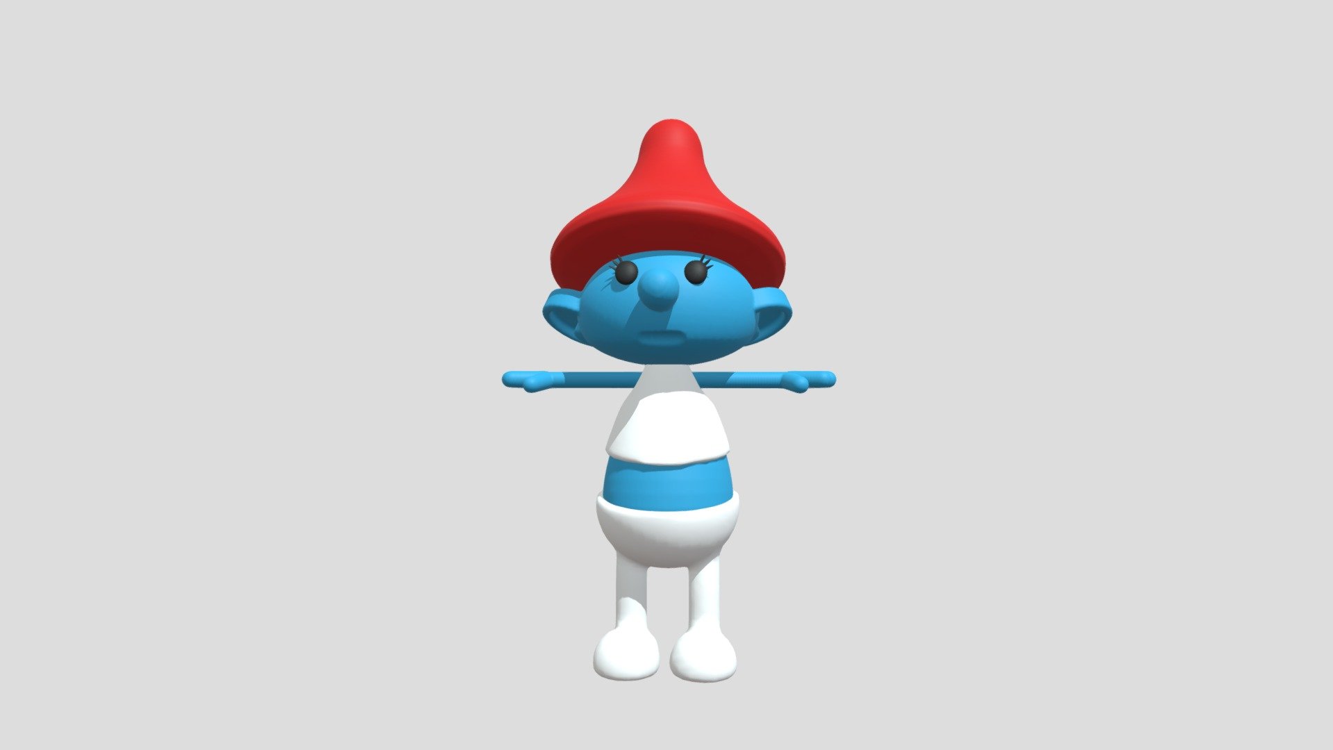 Mushroom Smurf - 3D Model By Juunn [6991f21] - Sketchfab