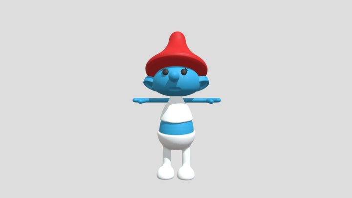 Mushroom Smurf 3D Model