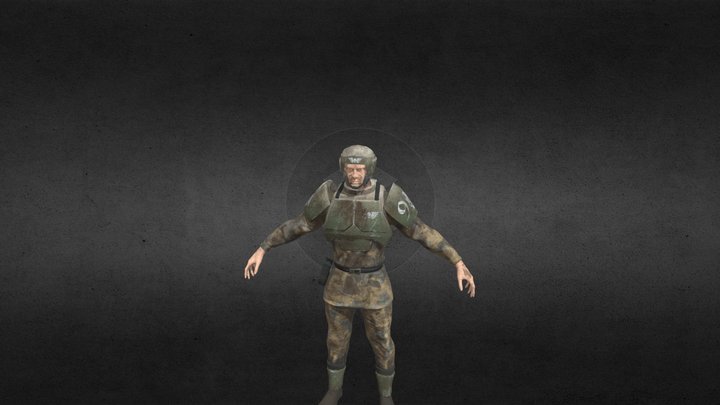 AstraMilitarumSoldier 3D Model