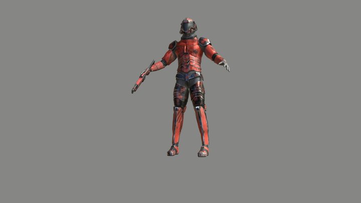 Soldier from the future 3D Model