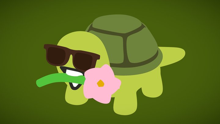 Old Whatsapp Turtle in 3D!