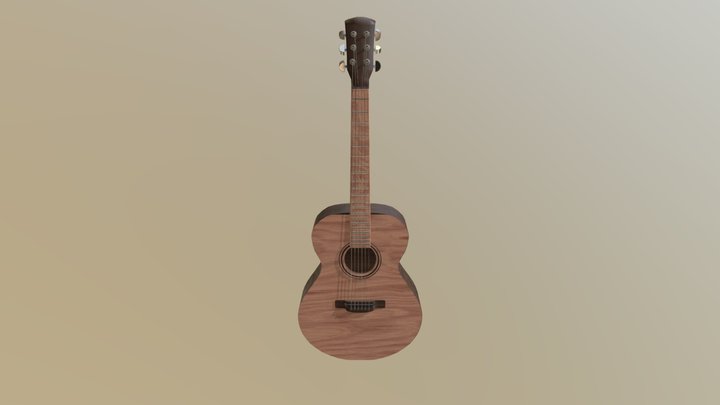 Acoustic Guitar 3D Model