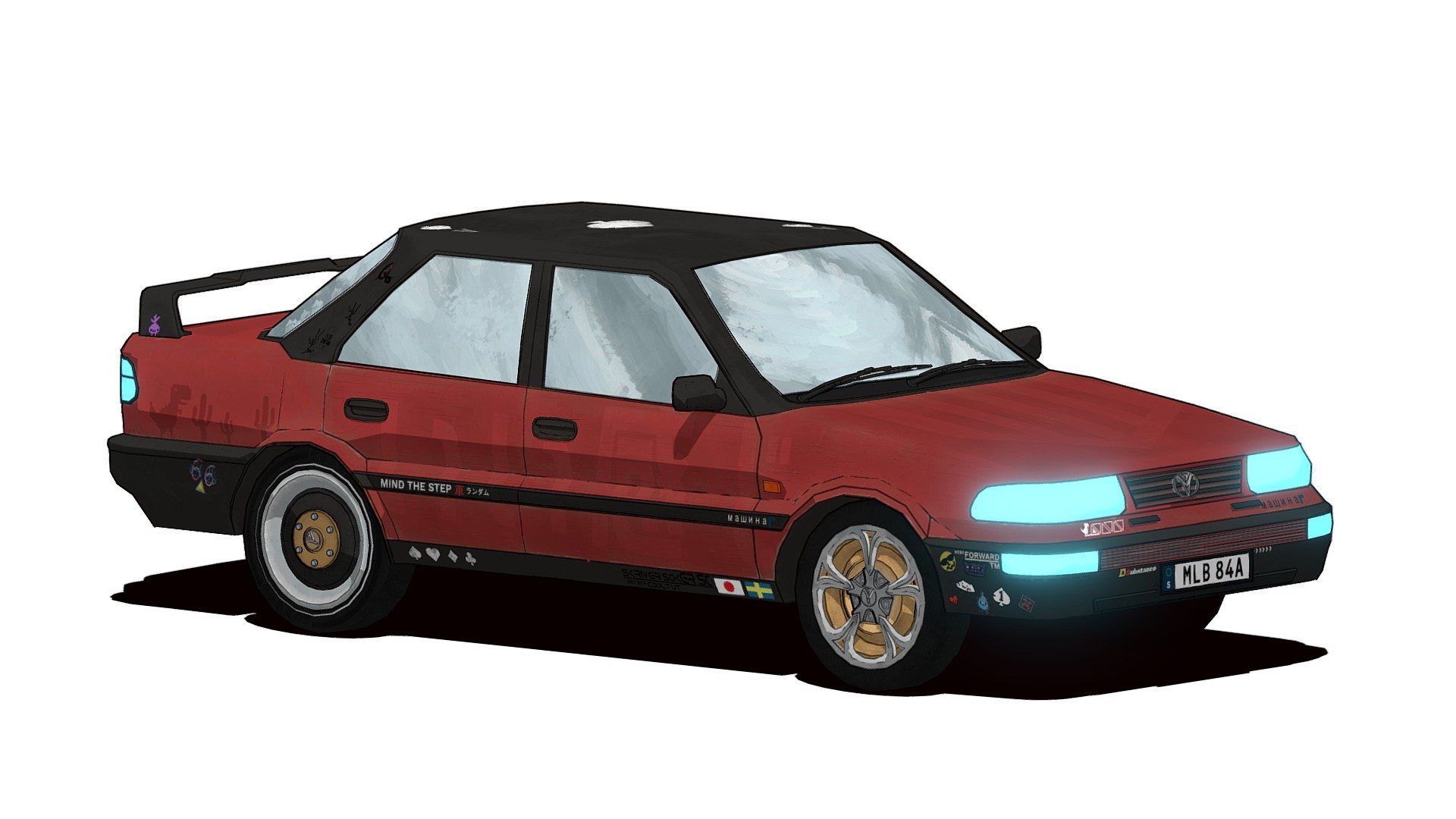 Cyberpunk Toyota Corolla 3D model by Gustav_Johansson00 [6995e8c