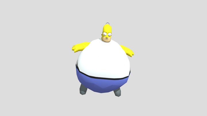 Homer Fat 3D Model