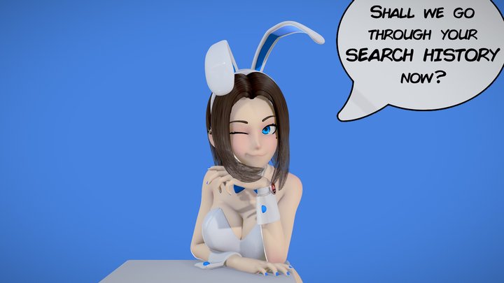 Sam, you know, the girl from Samsung 3D Model