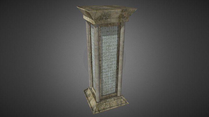 Pillar of knowledge 3D Model