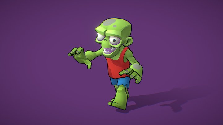 Stylized Zombie 3D Model