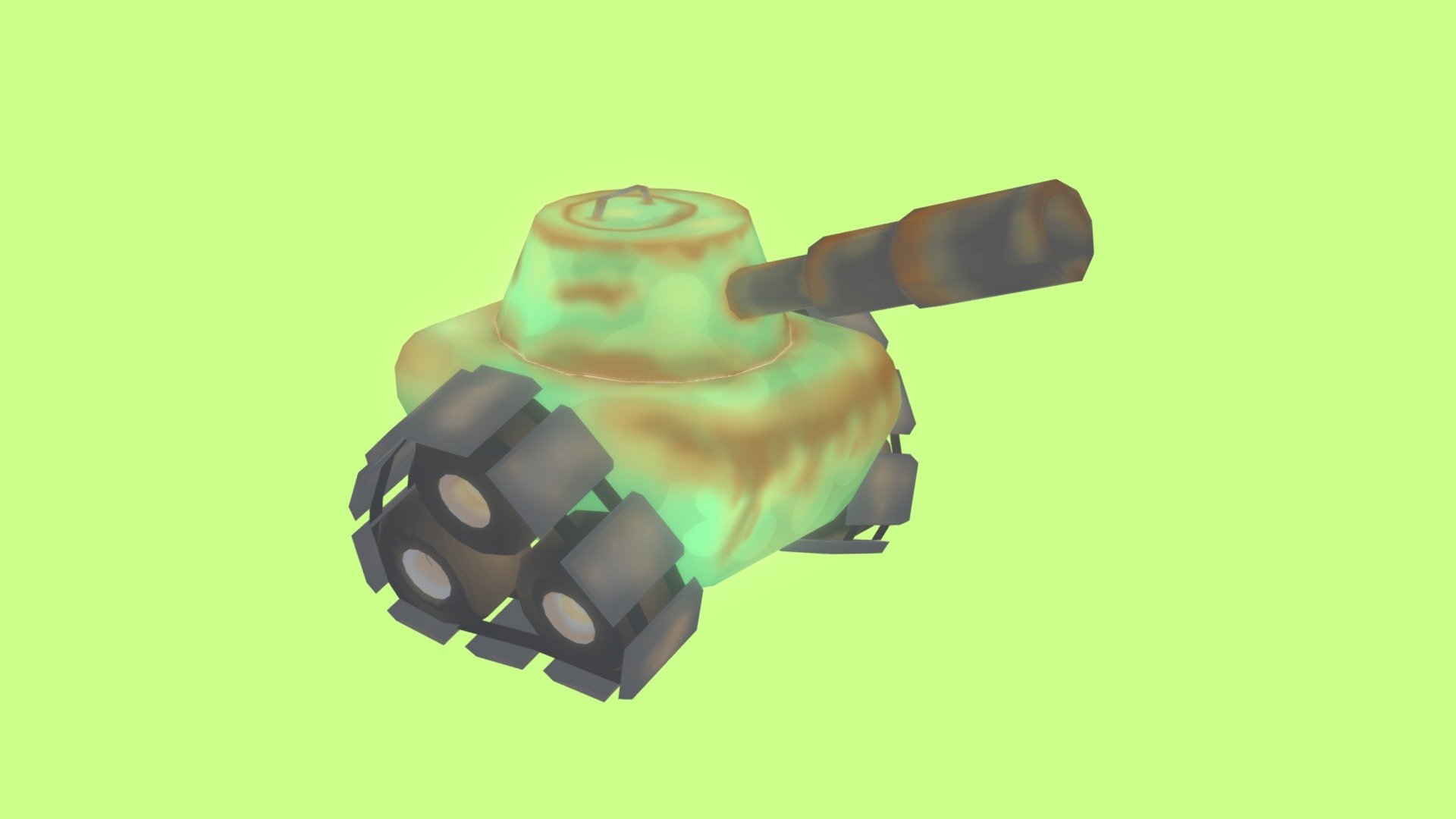 Rusted Triangular Skirted Tank