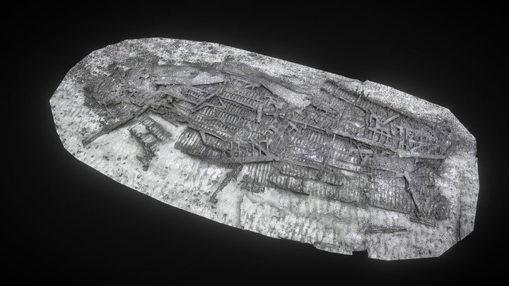 Micro AUV Hydrus Captures Shipwreck 3D Model