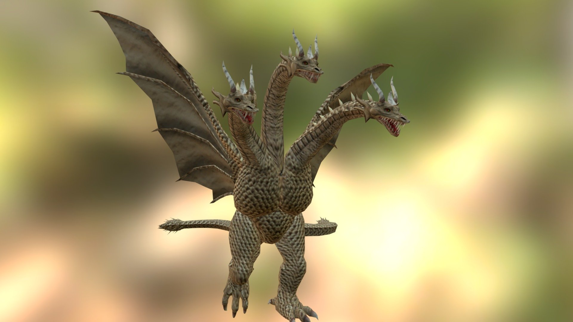 3d Model King Ghidorah Vr Ar Low Poly Cgtrader - vrogue.co