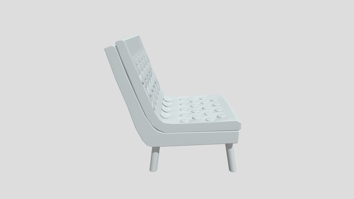 Lounge Chair by Itself (new topology) 3D Model