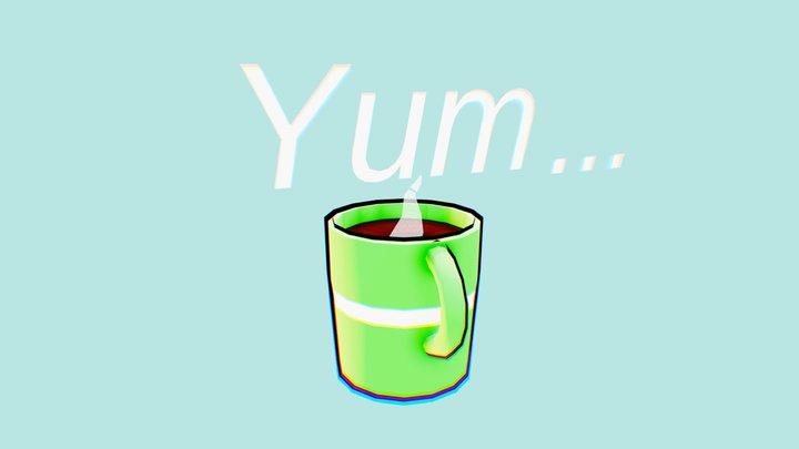 Stylized Coffee cup & co 3D Model