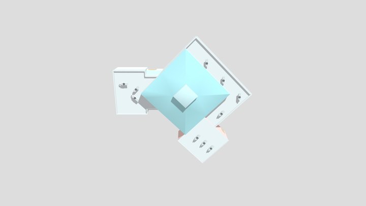 DRA computer lab and library in obj 3D Model