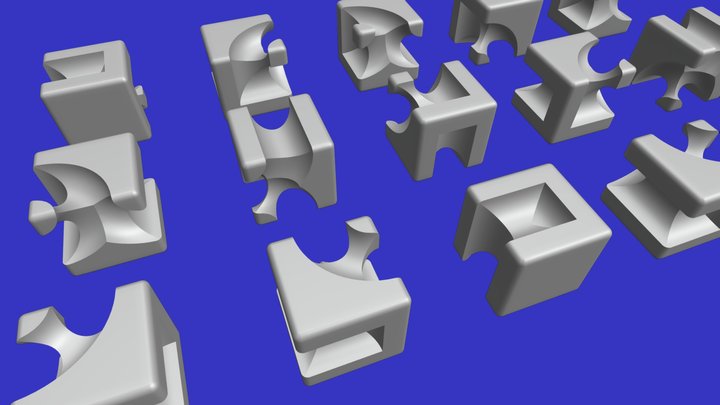 Sea Cubes 3D Model