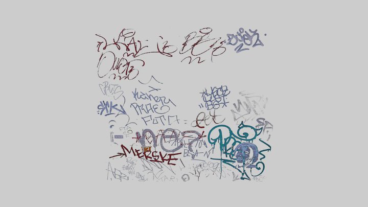 [CCO] Decal - Graffiti Textures 3D Model